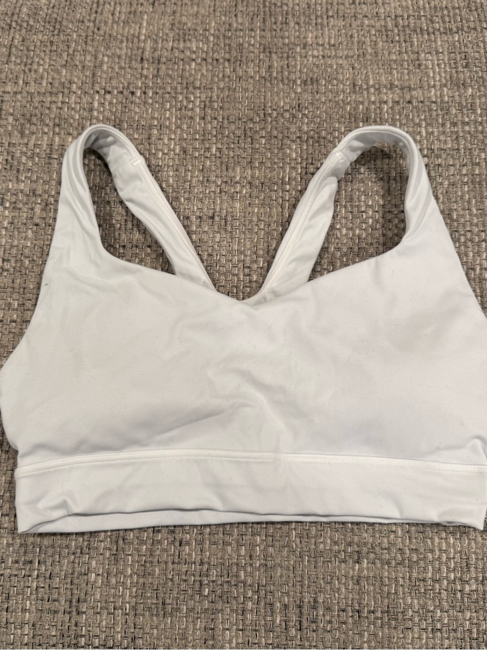 Calia White Seamless V-Back Sports Bra